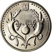 Moneda, Israel, 2 New Sheqalim, 2008, Ultrech, SC, Níquel chapado en acero