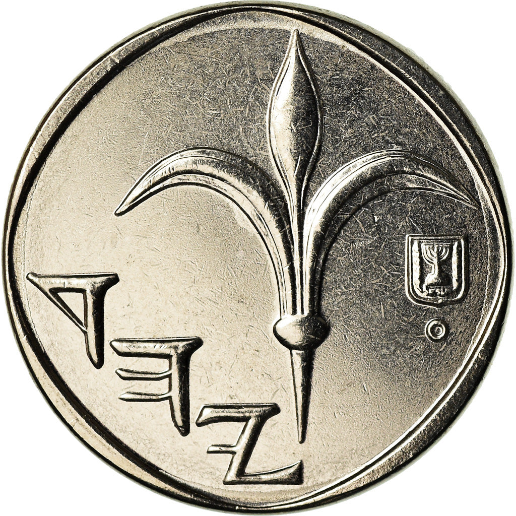 Münze, Israel, New Sheqel, 2007, UNZ, Nickel plated steel, KM:160a