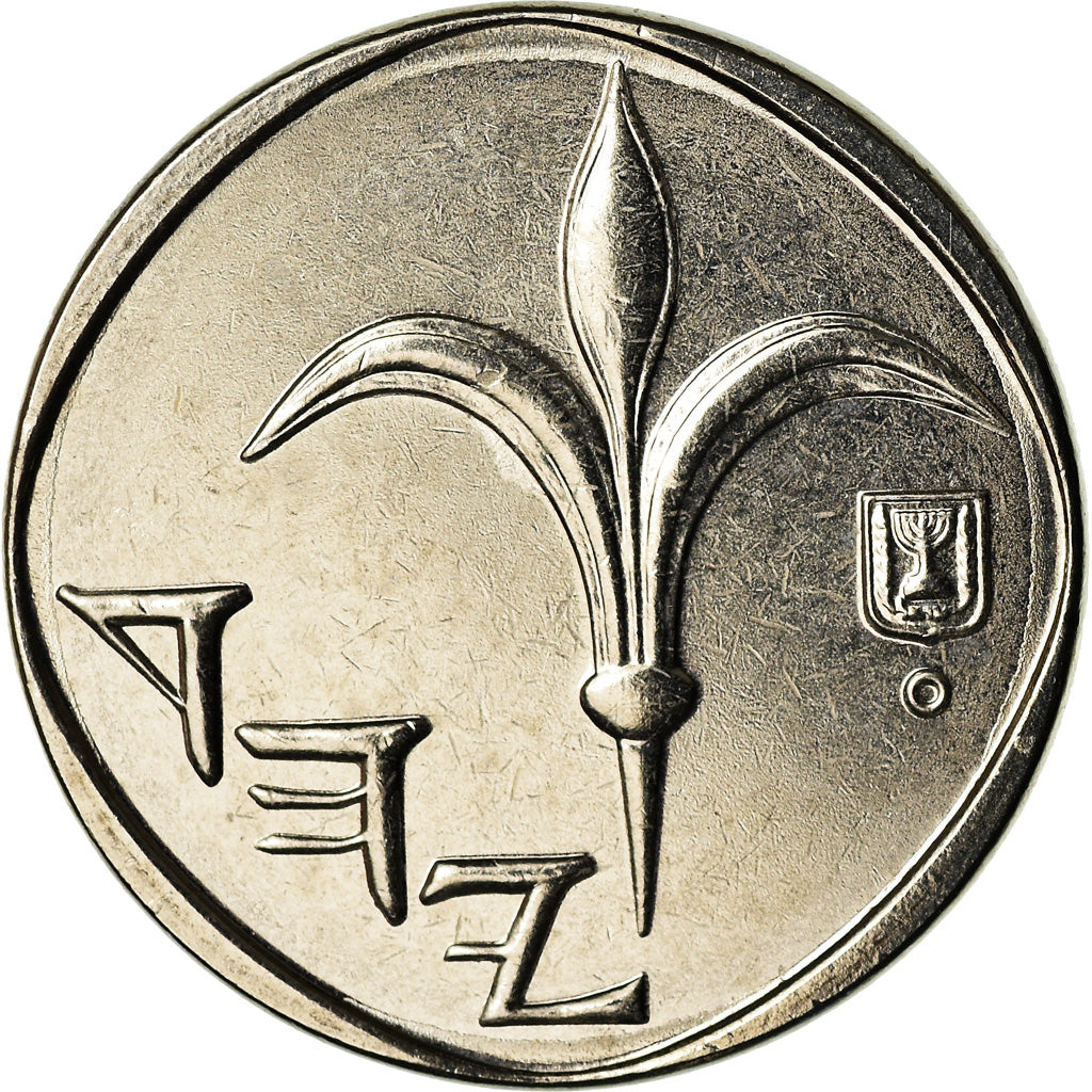 Moeda, Israel, New Sheqel, 2007, MS(60-62), Aço Niquelado, KM:160a