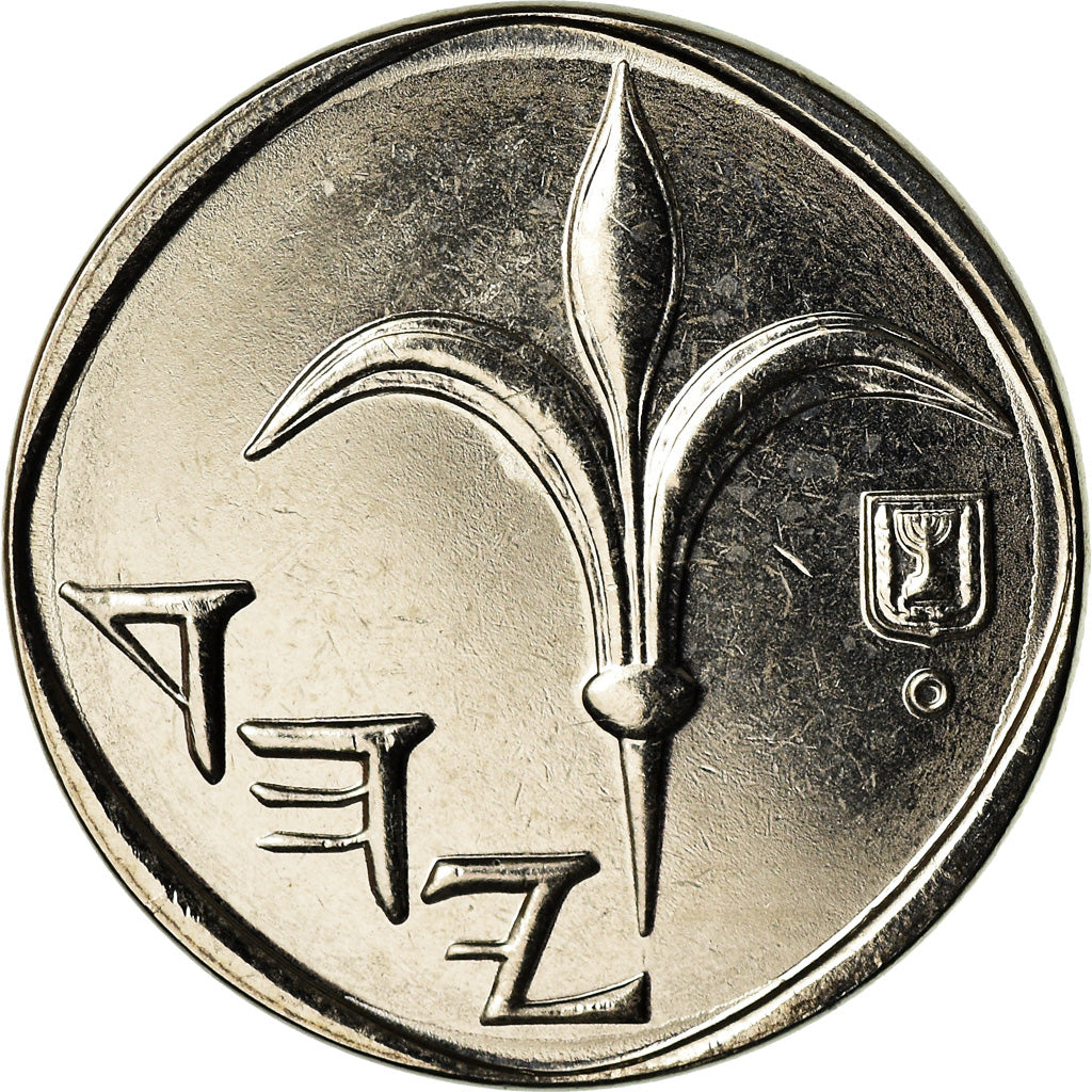 Coin, Israel, New Sheqel, 2007, MS(64), Nickel plated steel, KM:160a