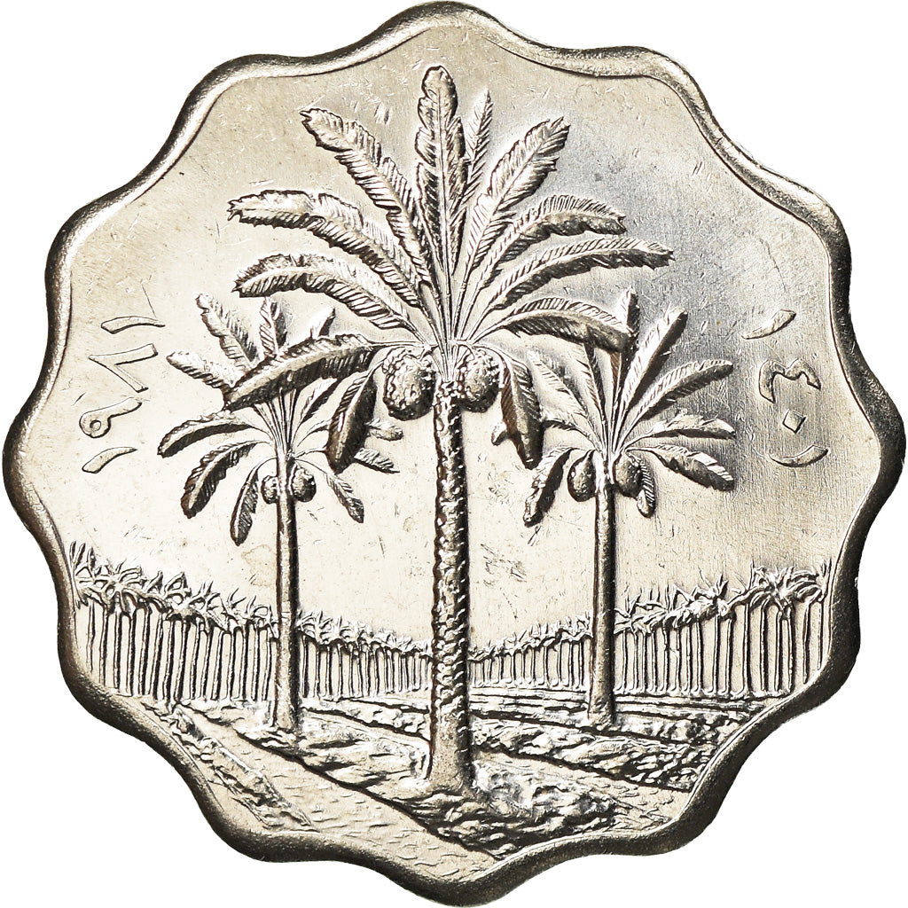 Monnaie, Iraq, 5 Fils, 1981, SPL+, Stainless Steel, KM:125a