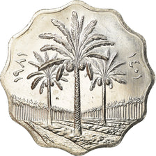 Coin, Iraq, 10 Fils, 1981, MS(63), Stainless Steel, KM:126a