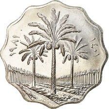 Coin, Iraq, 10 Fils, 1981, MS(64), Stainless Steel, KM:126a