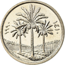 Coin, Iraq, 50 Fils, 1990, MS(63), Copper-nickel, KM:128