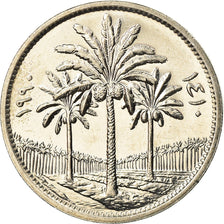 Coin, Iraq, 50 Fils, 1990, MS(63), Copper-nickel, KM:128