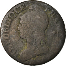 Moneta, Francia, Dupré, 5 Centimes, AN 5, Paris, B+, Bronzo, KM:640.1