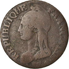 Moneta, Francia, Dupré, 5 Centimes, AN 5, Paris, MB, Bronzo, KM:640.1