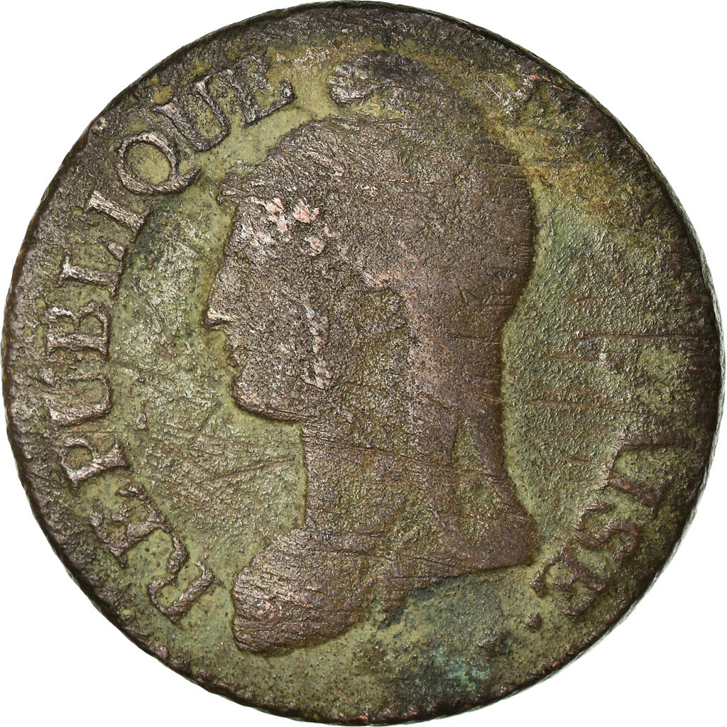 Moneta, Francia, Dupré, 5 Centimes, AN 5, Paris, MB+, Bronzo, KM:640.1