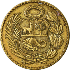 Moneta, Perù, 1/2 Sol, 1951, Lima, MB+, Ottone, KM:220.5