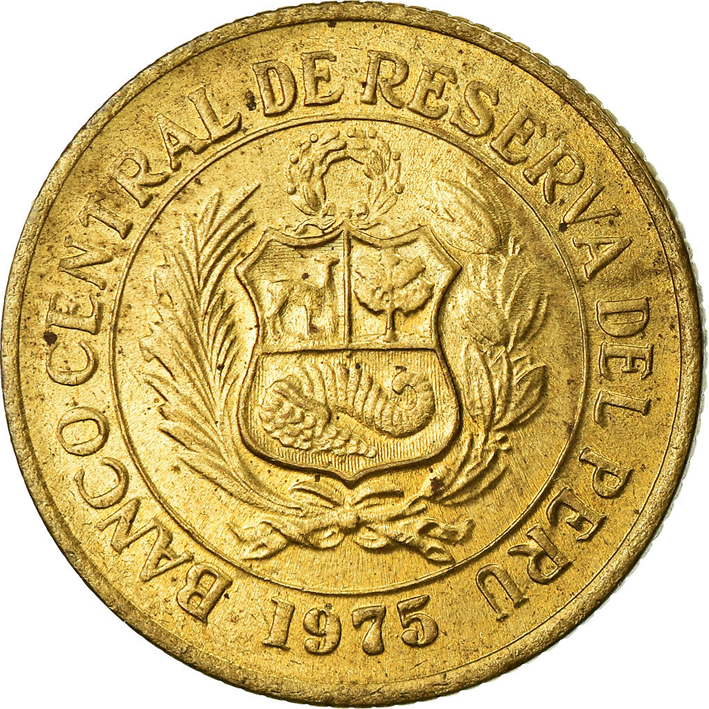Moneta, Perù, 1/2 Sol, 1975, Lima, SPL-, Ottone, KM:260