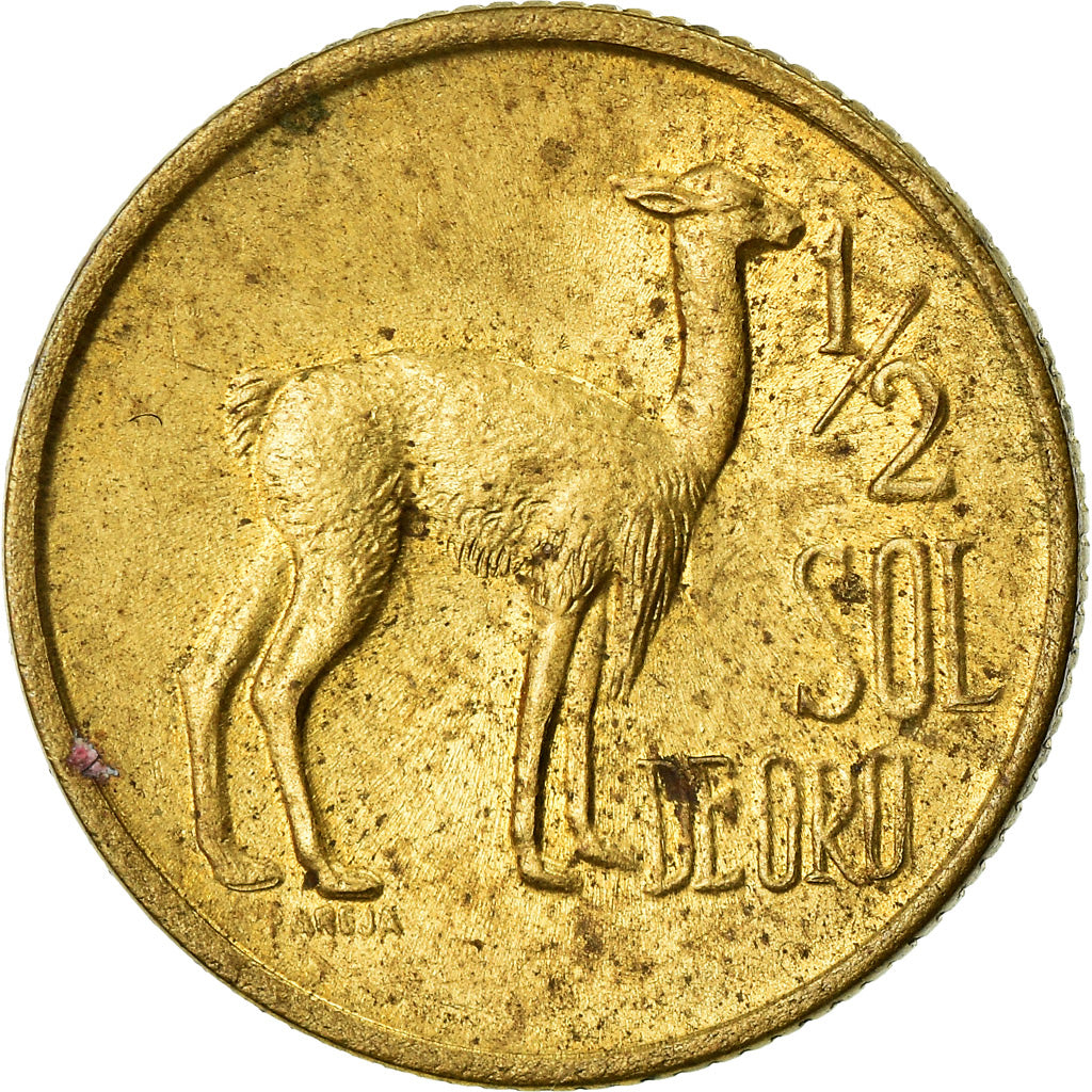 Moneta, Perù, 1/2 Sol, 1975, Lima, SPL-, Ottone, KM:260