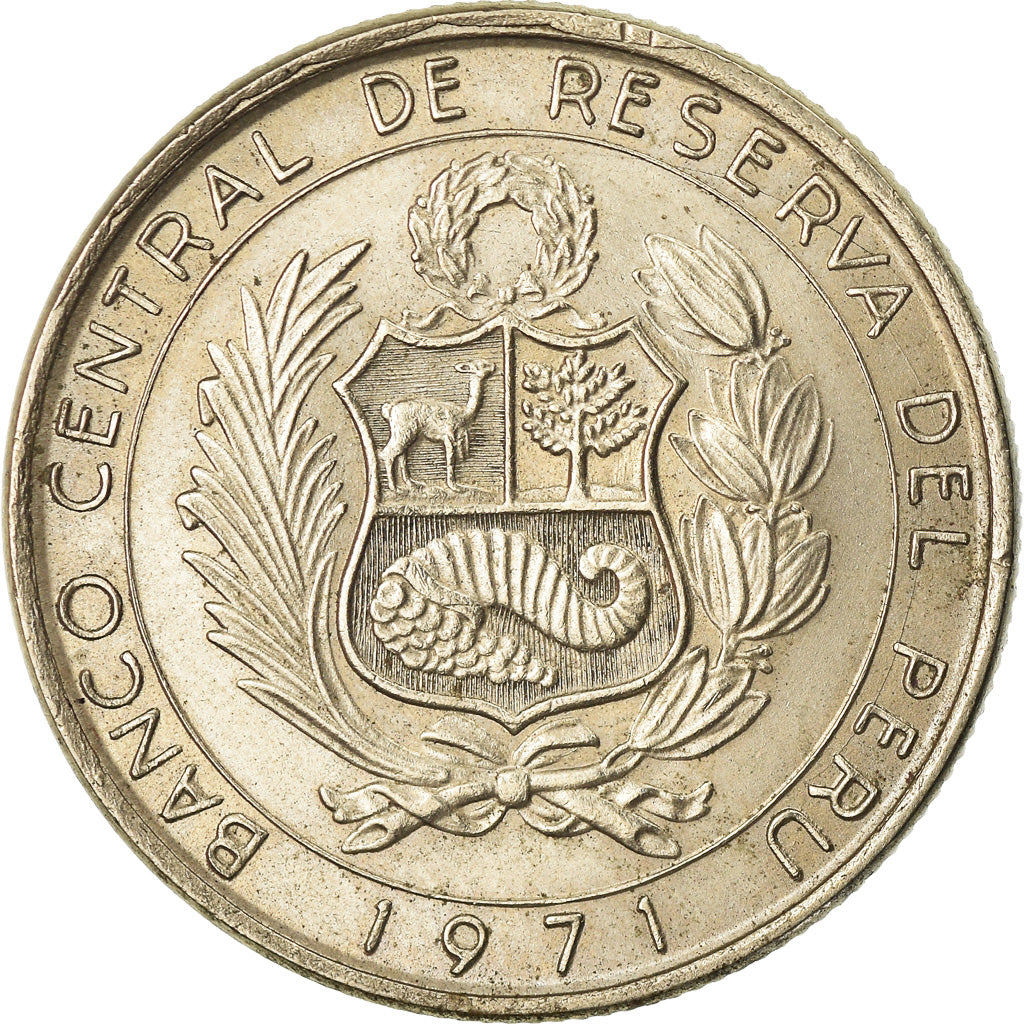 Münze, Peru, 10 Soles, 1971, Lima, SS+, Copper-nickel, KM:255