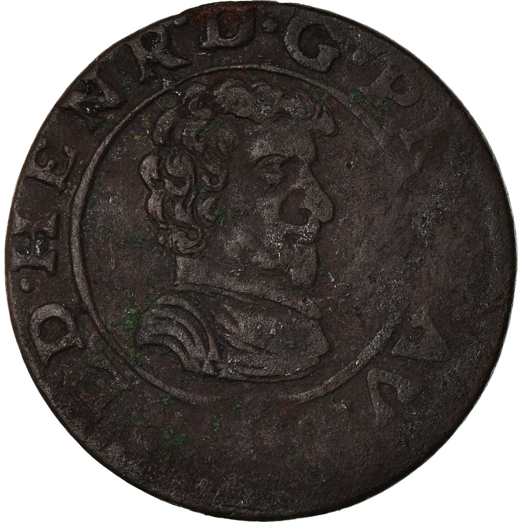 Münze, Frankreich, ORANGE, Fred-Henri de Nassau, Double Tournois, 1637, Orange