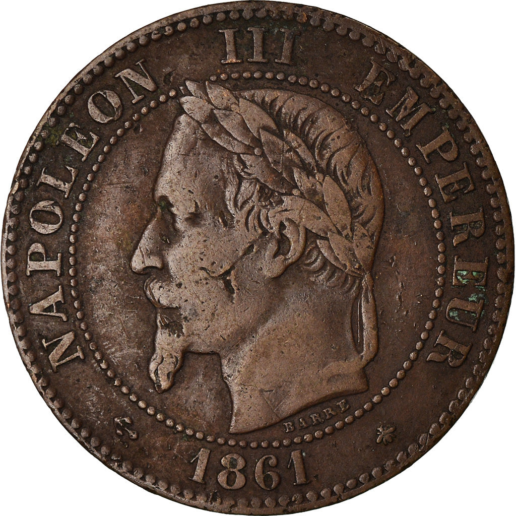 Coin, France, Napoleon III, Napoléon III, 2 Centimes, 1861, Paris, EF(40-45)