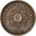 Moneda, Perú, 2 Centavos, 1933, Lima, MBC, Cobre o bronce, KM:212.1