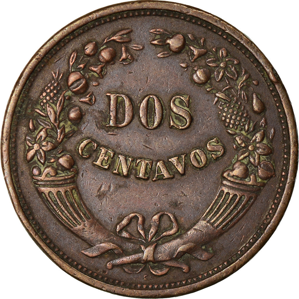 Moneda, Perú, 2 Centavos, 1933, Lima, MBC, Cobre o bronce, KM:212.1