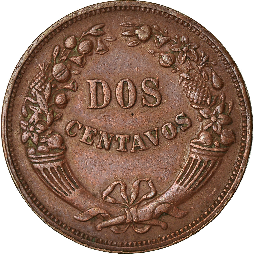 Moneda, Perú, 2 Centavos, 1945, Lima, MBC, Cobre o bronce, KM:212.2