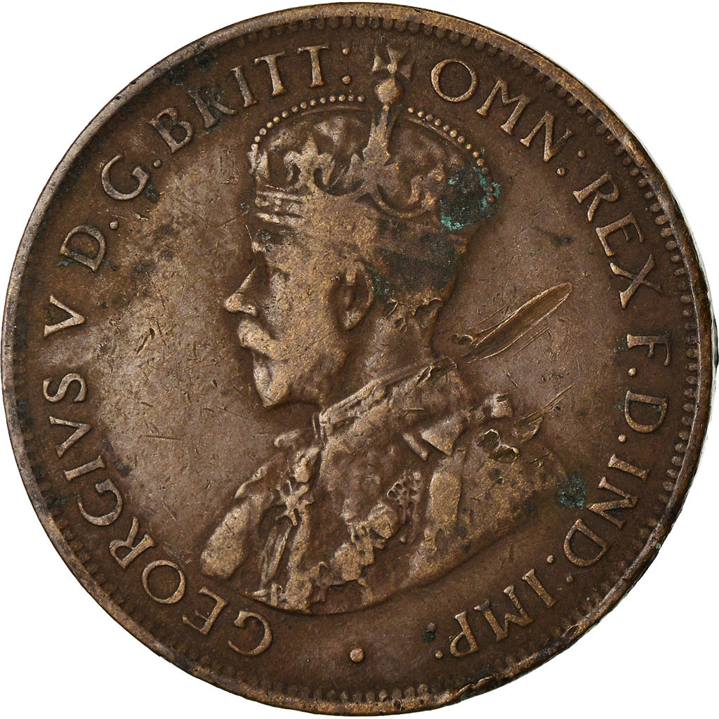 Moneta, Australia, George V, 1/2 Penny, 1911, MB, Bronzo, KM:22