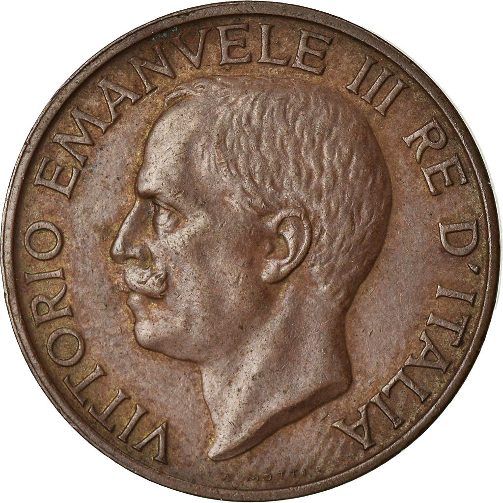 Monnaie, Italie, Vittorio Emanuele III, 10 Centesimi, 1923, Rome, TTB+, Bronze