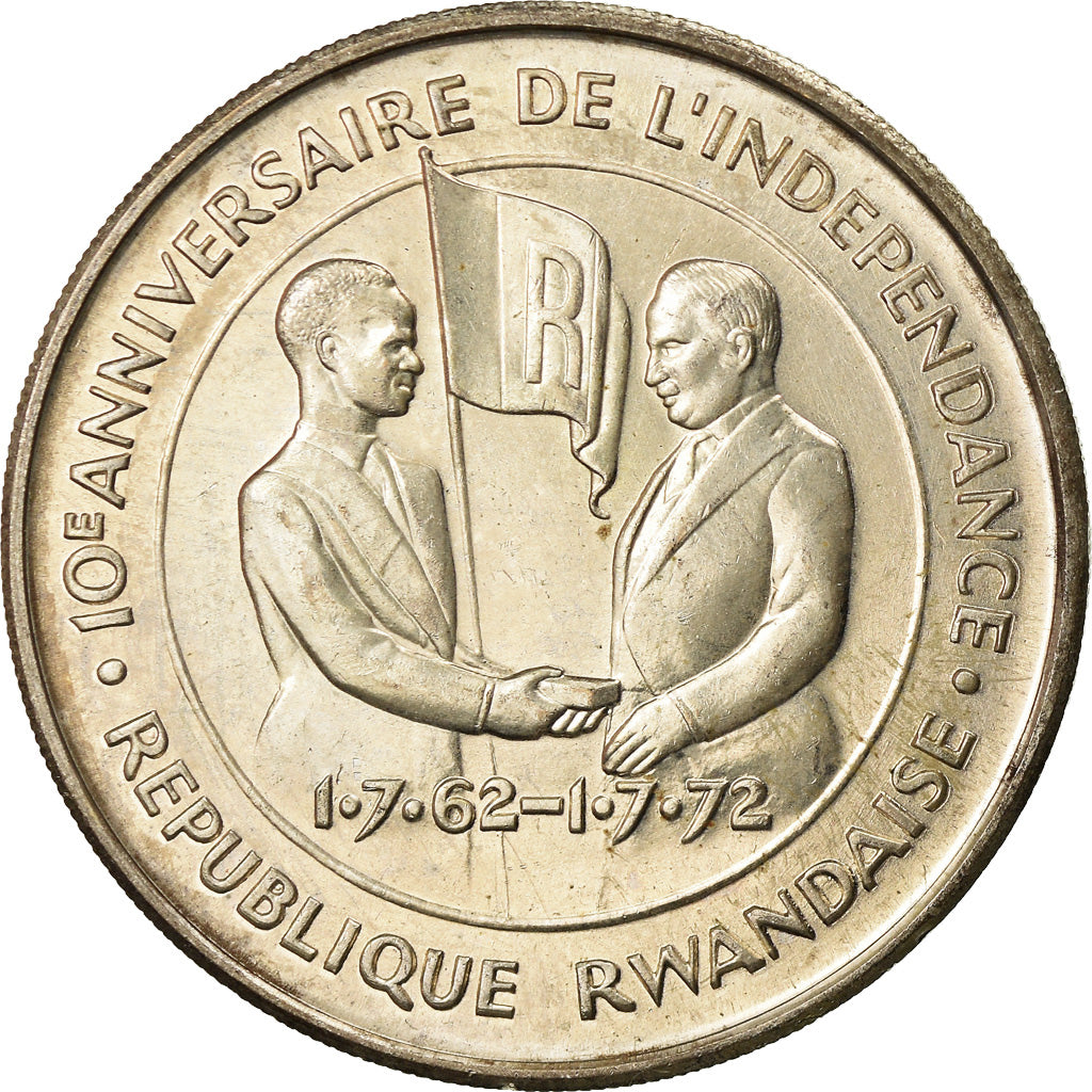 Moneta, Ruanda, 200 Francs, 1972, MS(60-62), Srebro, KM:11