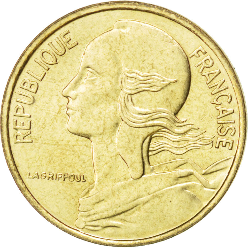 FRANCE, Marianne, 5 Centimes, 1989, Paris, KM #933, AU(50-53), Aluminum-Bronze,.