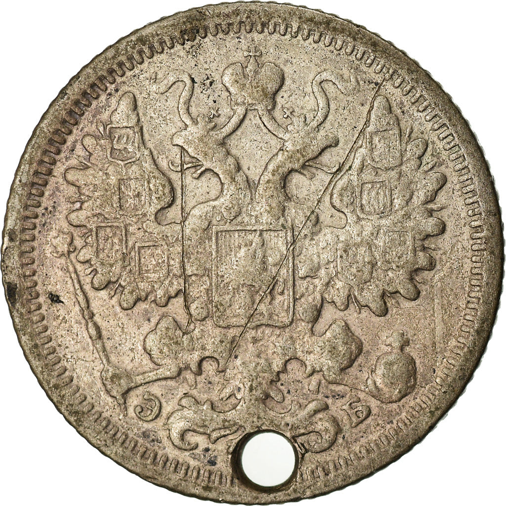Münze, Russland, Nicholas II, 15 Kopeks, 1906, St. Petersburg, S, Silber