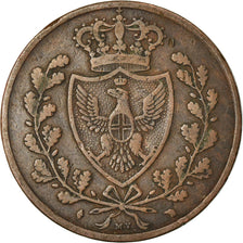 Monnaie, États italiens, SARDINIA, Carlo Felice, 5 Centesimi, 1826, Torino