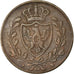Moneta, DEPARTAMENTY WŁOSKIE, SARDINIA, Carlo Felice, 5 Centesimi, 1826
