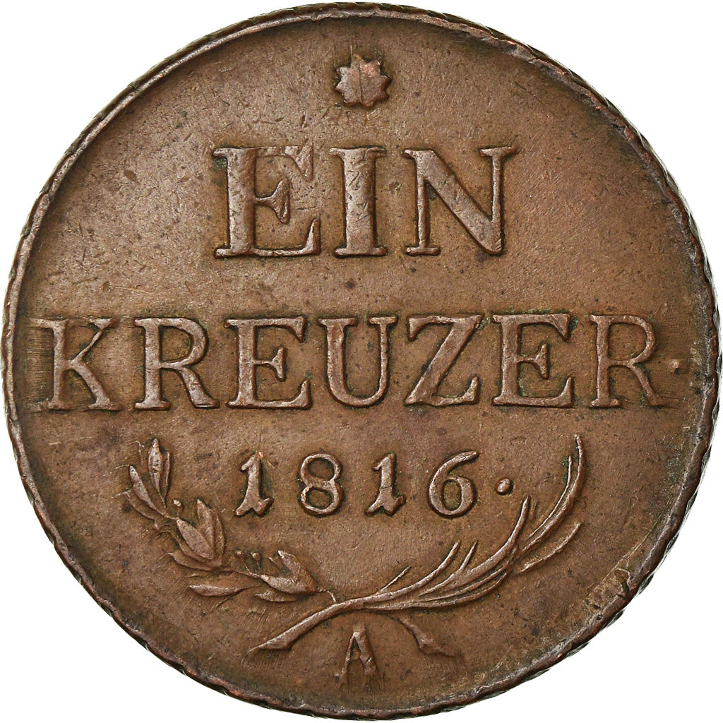 Coin, Austria, Franz II (I), Kreuzer, 1816, EF(40-45), Copper, KM:2113