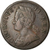 Moneta, Gran Bretagna, George II, 1/2 Penny, 1753, MB+, Rame, KM:579.2