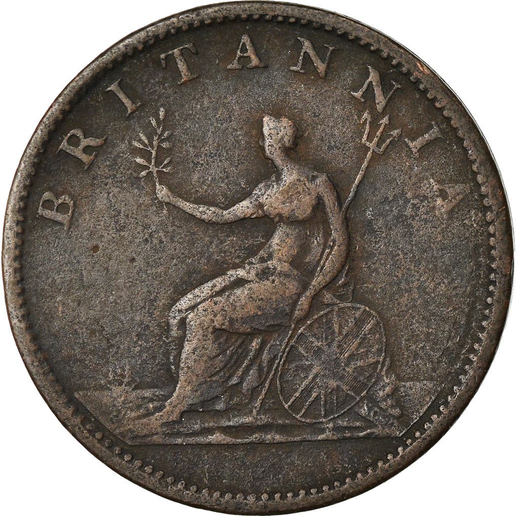 Münze, Großbritannien, George III, 1/2 Penny, 1806, London, S+, Kupfer, KM:662