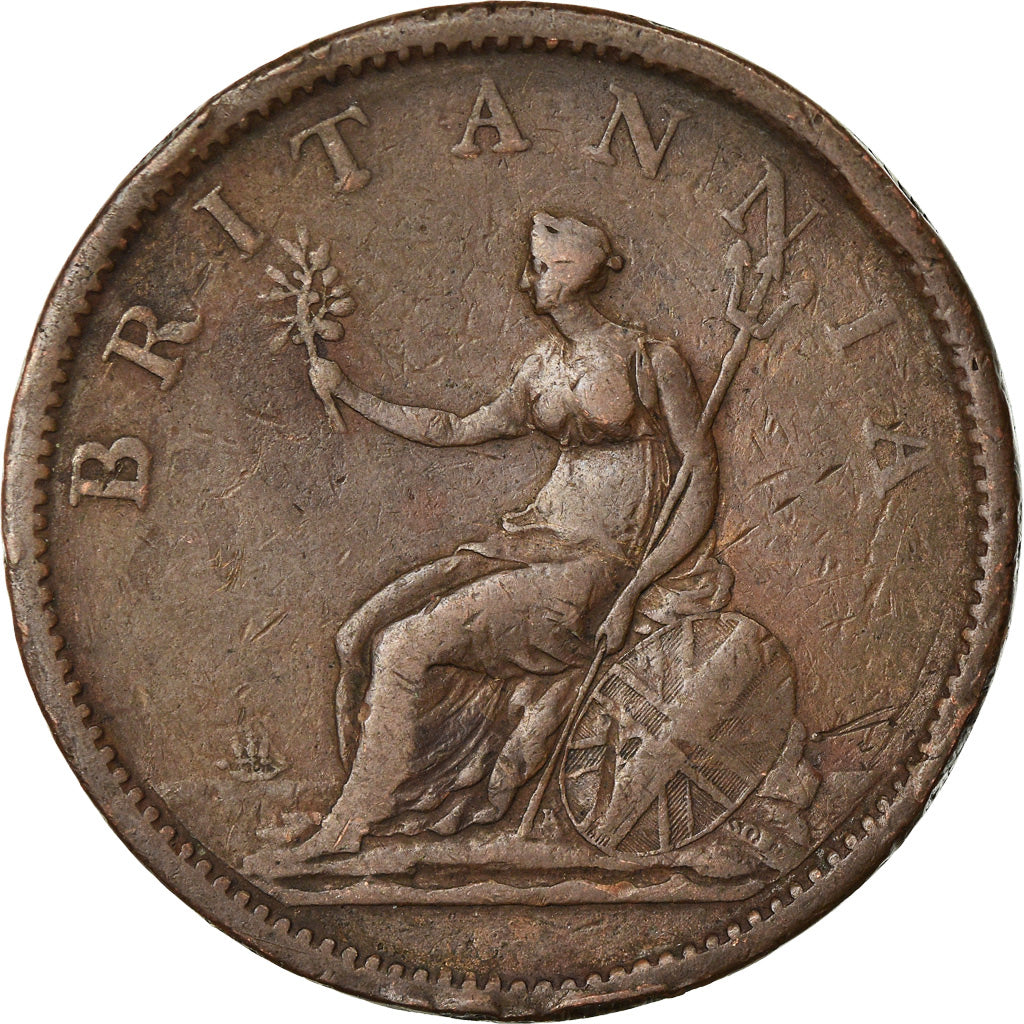 Great Britain, George III, Penny, 1807, VF(30-35), Copper, KM:663