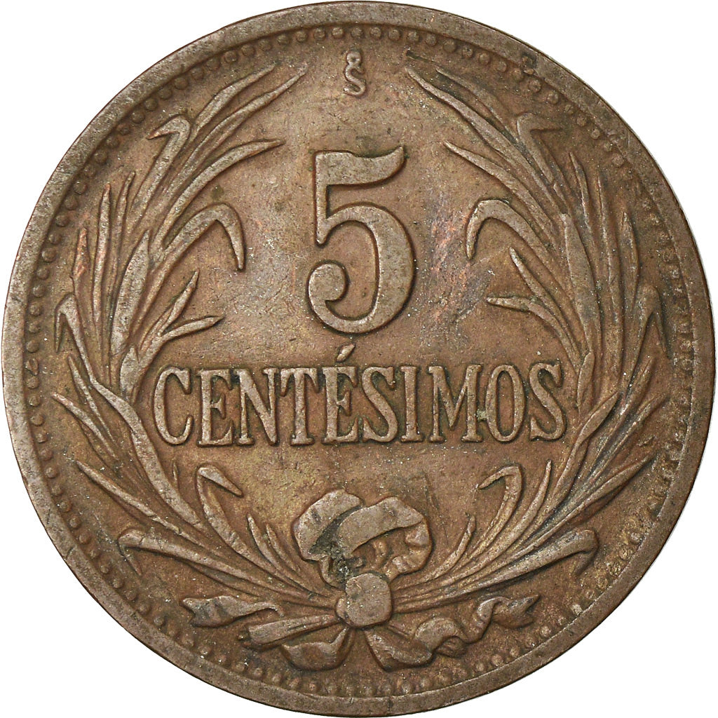 Monnaie, Uruguay, 5 Centesimos, 1946, Santiago, TTB, Cuivre, KM:21a