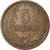 Coin, Uruguay, 5 Centesimos, 1946, Santiago, EF(40-45), Copper, KM:21a