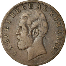 Coin, Romania, Carol I, 5 Bani, 1883, EF(40-45), Copper, KM:19