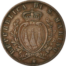 Moneta, San Marino, 5 Centesimi, 1894, Rome, BB, Rame, KM:1