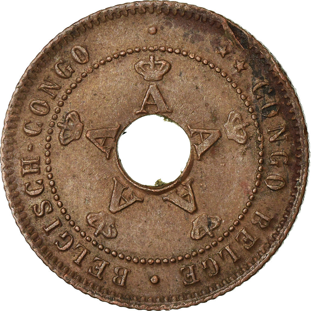 Münze, Belgisch-Kongo, Centime, 1910, SS+, Kupfer, KM:15