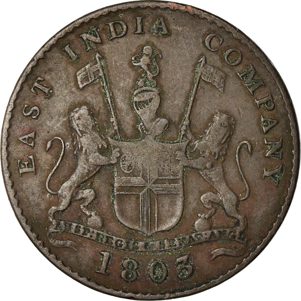 Moneta, INDIA - BRITANNICA, MADRAS PRESIDENCY, 5 Cash, 1 Falus, 1803, Soho Mint