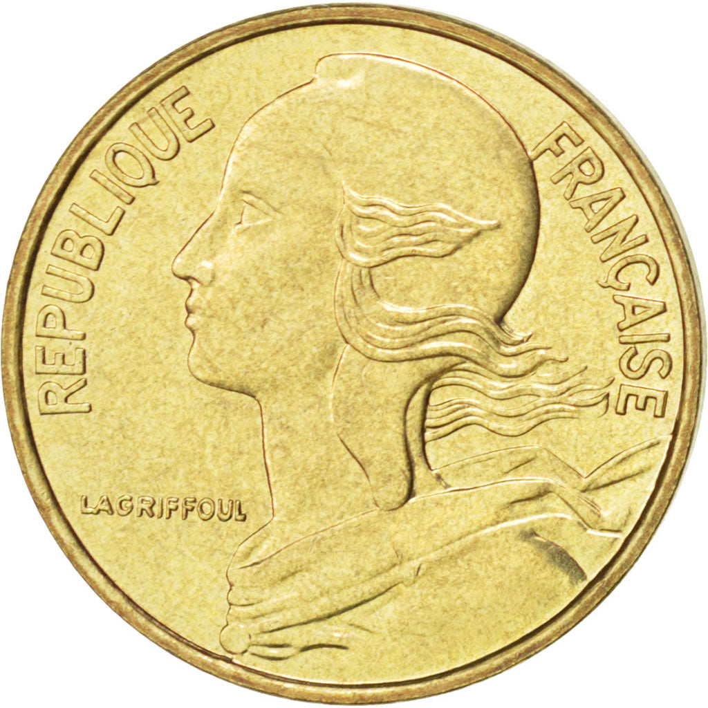 FRANCE, Marianne, 5 Centimes, 2000, Paris, KM #933, AU(55-58), Aluminum-Bronze,.