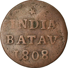 Monnaie, NETHERLANDS EAST INDIES, Duit, 1808, Dordrecht, TB, Cuivre, KM:76
