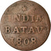 Monnaie, NETHERLANDS EAST INDIES, Duit, 1808, Dordrecht, TB, Cuivre, KM:76