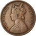 Moneta, INDIA - BRITANNICA, Victoria, 1/4 Anna, 1862, BB, Rame, KM:467