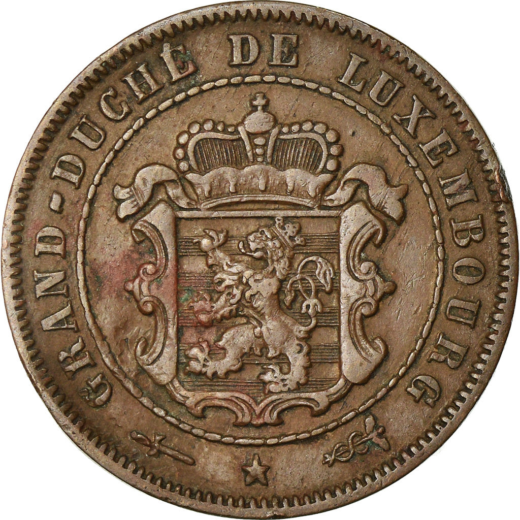 Moneta, Lussemburgo, William III, 2-1/2 Centimes, 1908, Utrecht, BB, Bronzo