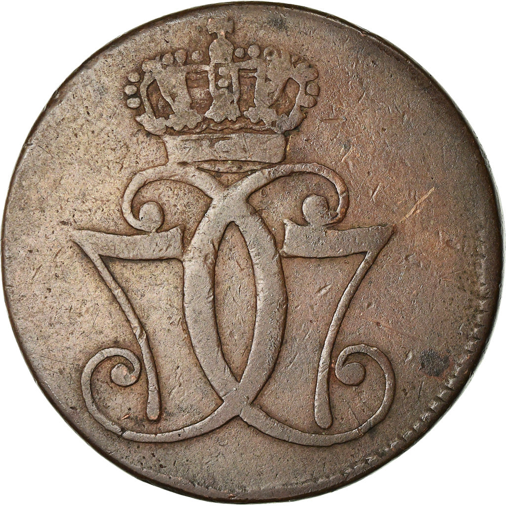 Monnaie, Danemark, Christian VII, Skilling, 1771, Copenhagen, TB, Cuivre