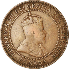 Moneta, Canada, Edward VII, Cent, 1909, Royal Canadian Mint, Ottawa, MB+