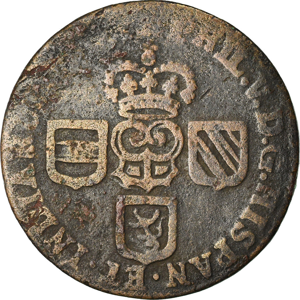 Moneda, Países Bajos españoles, NAMUR, Philip V of Spain, Liard, 1710, Namur