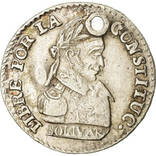 Moneta, Bolivia, 1/2 Sol, 1830, Potosi, MB+, Argento, KM:93.2a