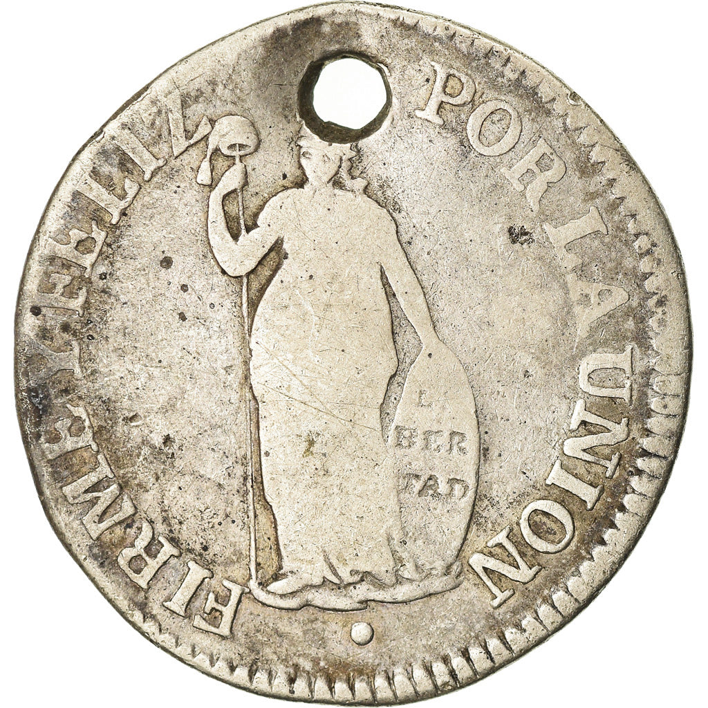 Monnaie, Pérou, 2 Reales, 1840, Lima, TB+, Argent, KM:141.1
