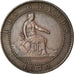 Moneda, España, Provisional Government, 2 Centimos, 1870, Madrid, MBC, Cobre