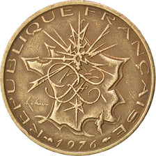 FRANCE, Mathieu, 10 Francs, 1976, KM #940, EF(40-45), Nickel-Brass, 26, Gadoury.